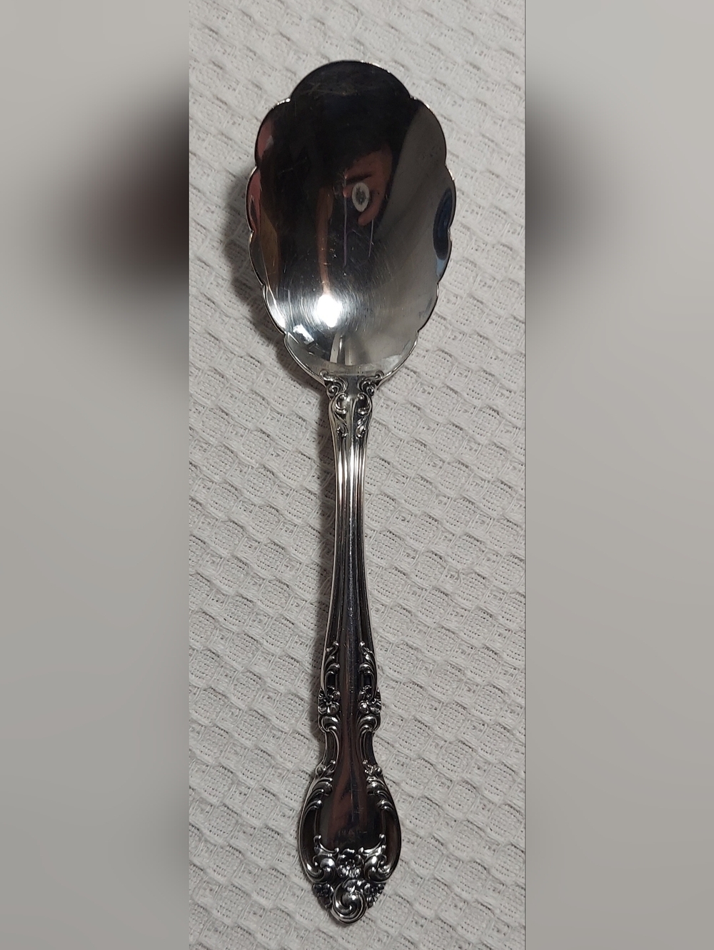 Gorham Sterling Silver Scallop Sugar Spoon